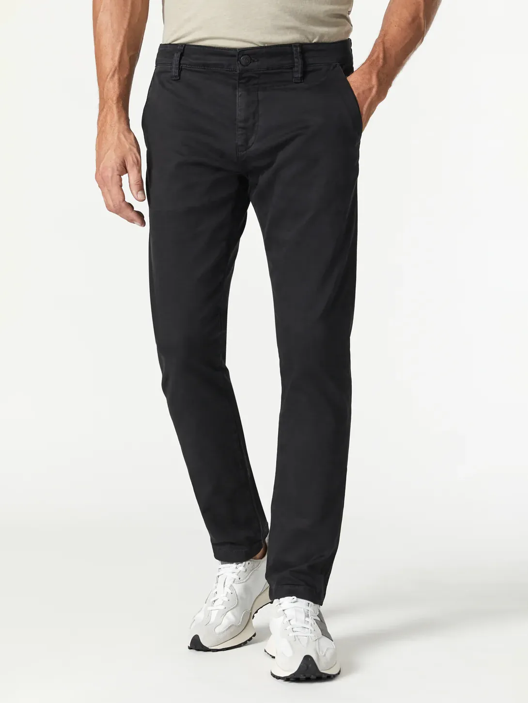 JohnnySlim Chino Pant - Black Sateen Twill