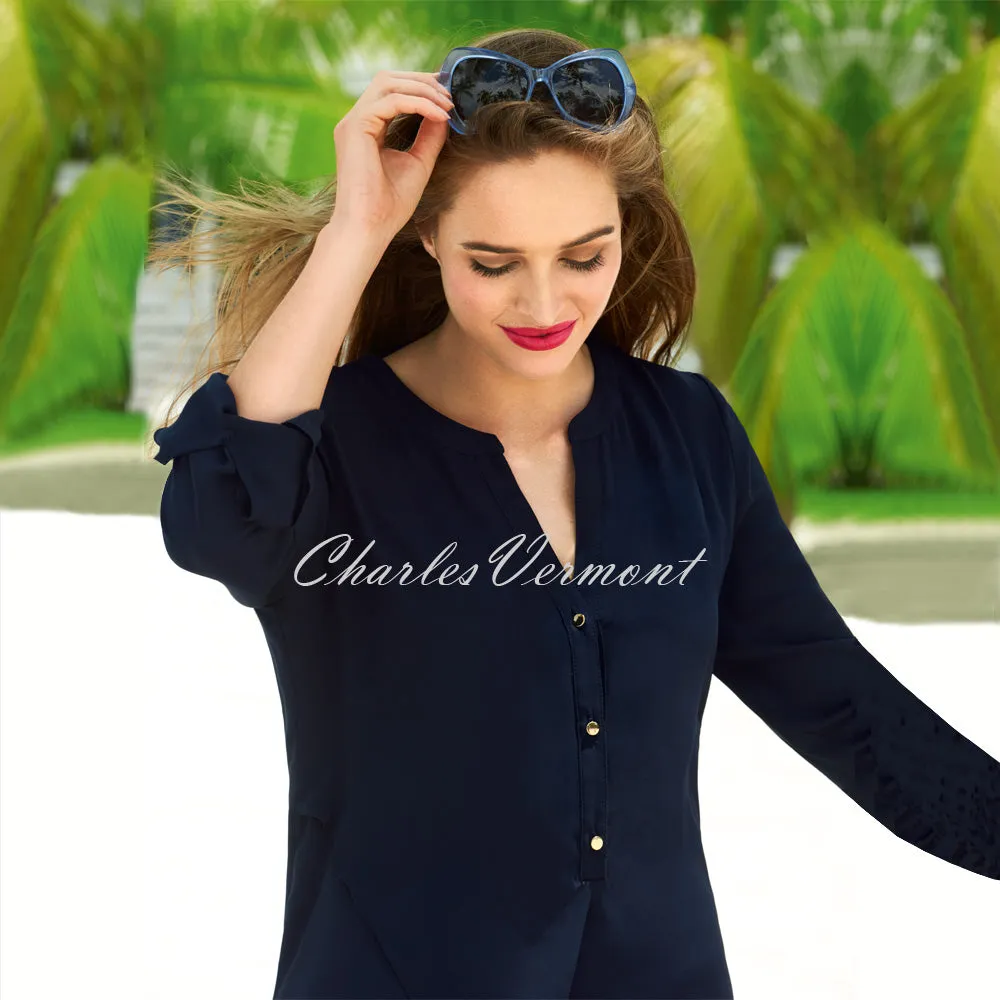 Joseph Ribkoff Blouse – style 181280 (Midnight Blue)