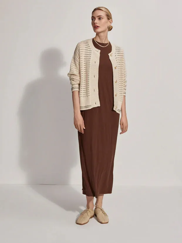 Kris Relaxed Fit Knit Jacket Birch