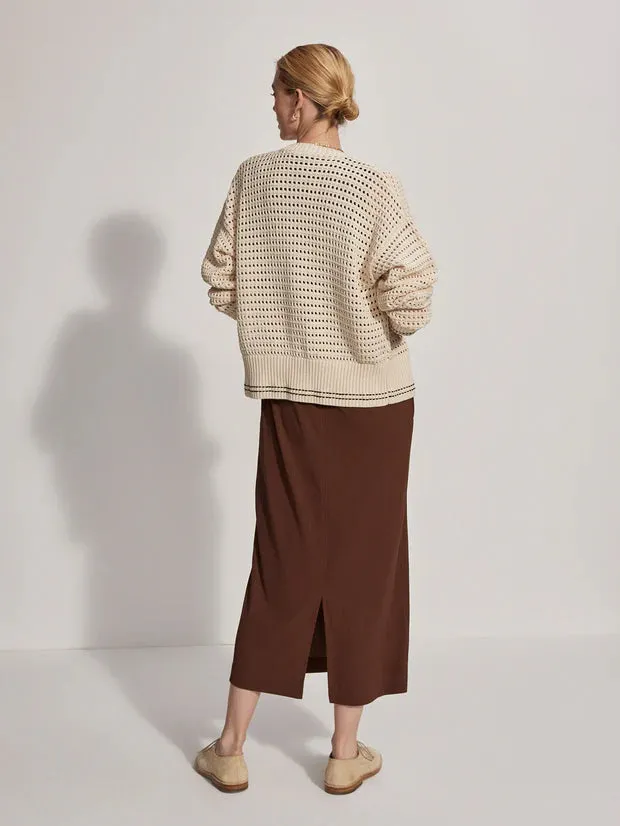 Kris Relaxed Fit Knit Jacket Birch