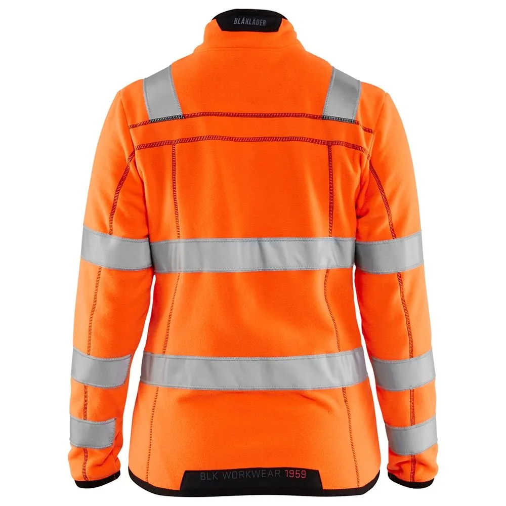 Ladies Microfleece Jacket High Vis 4966 Yellow - Blåkläder