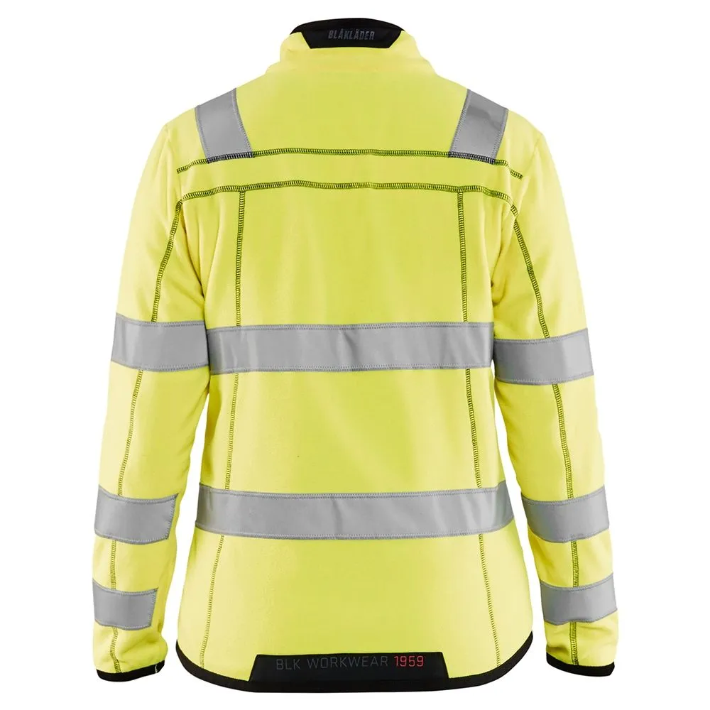 Ladies Microfleece Jacket High Vis 4966 Yellow - Blåkläder