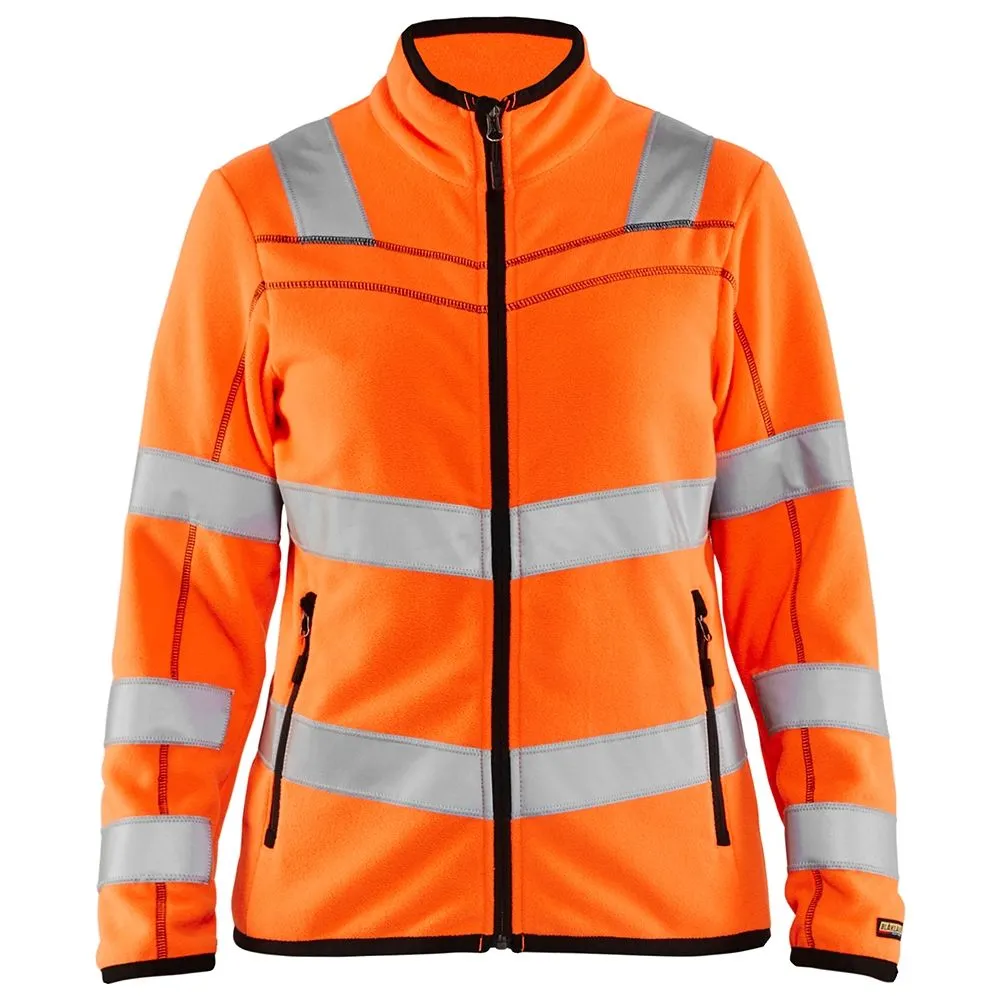 Ladies Microfleece Jacket High Vis 4966 Yellow - Blåkläder