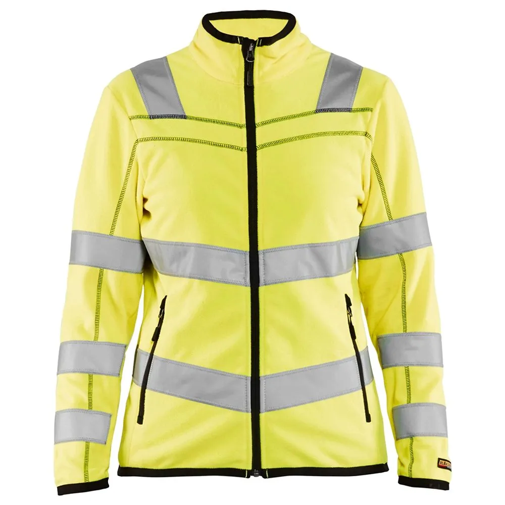 Ladies Microfleece Jacket High Vis 4966 Yellow - Blåkläder