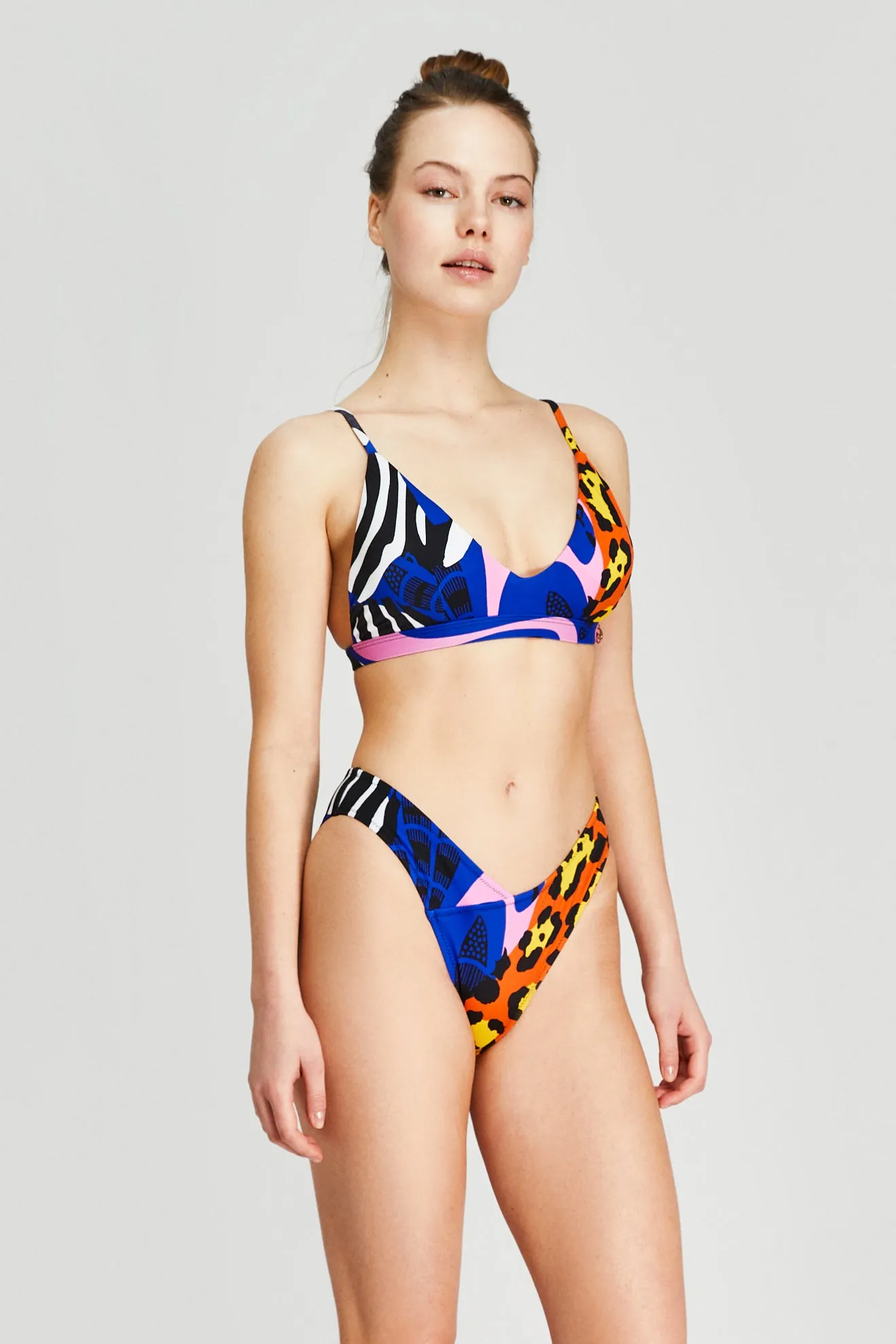 Leo Zebra Mix Kadın Bikini Altı