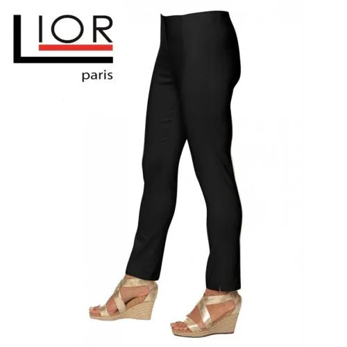 Lior Paris Black Tapered Leg Stretch Pull On Sasha Pants Size 2-16