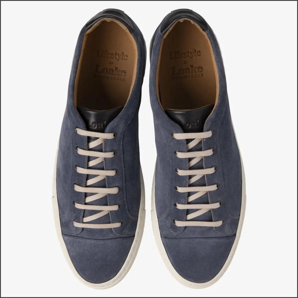 Loake Dash Light Blue Suede Sneaker Size 43 & 45 only//