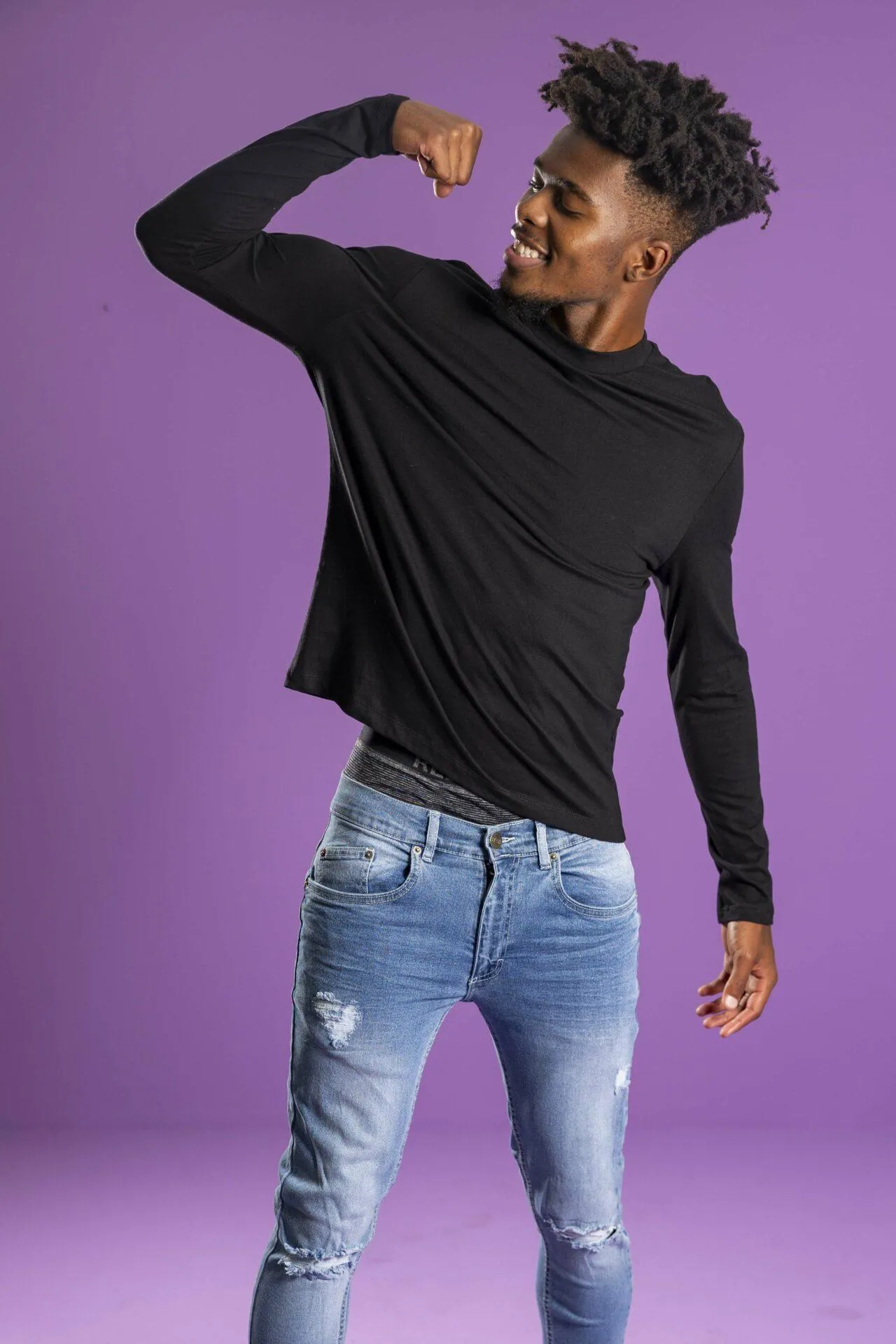 Long Sleeve T-shirt – Black - JAM Clothing | Famous For Less