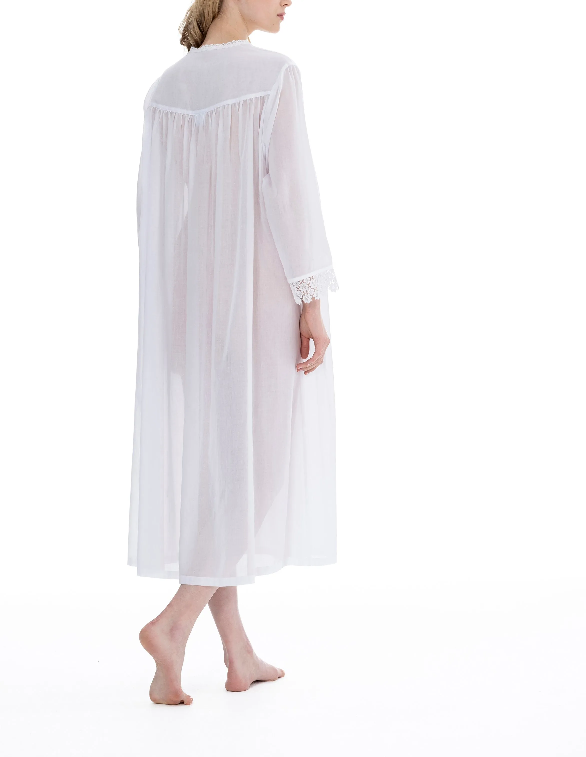 Luise 3NH Long Sleeve Mousseline Nightdress (In stock, 3 day delivery)