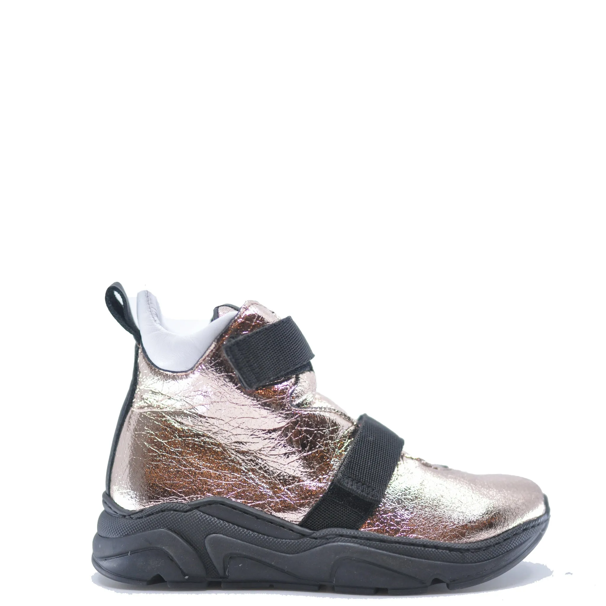 MAA Rose Gold Velcro Sneaker Bootie