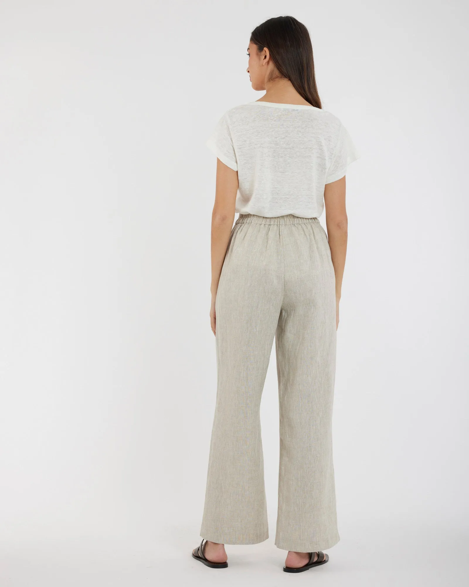 Mabel Linen Pant - Natural