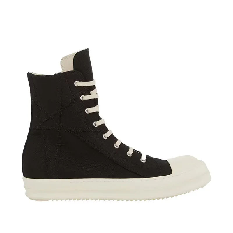 Men’s All-Season Canvas Shoes, Black Mid-Top 