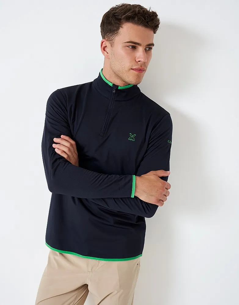 Men's Core Golf Half Zip Sweatshirt from Crew Clothing Company