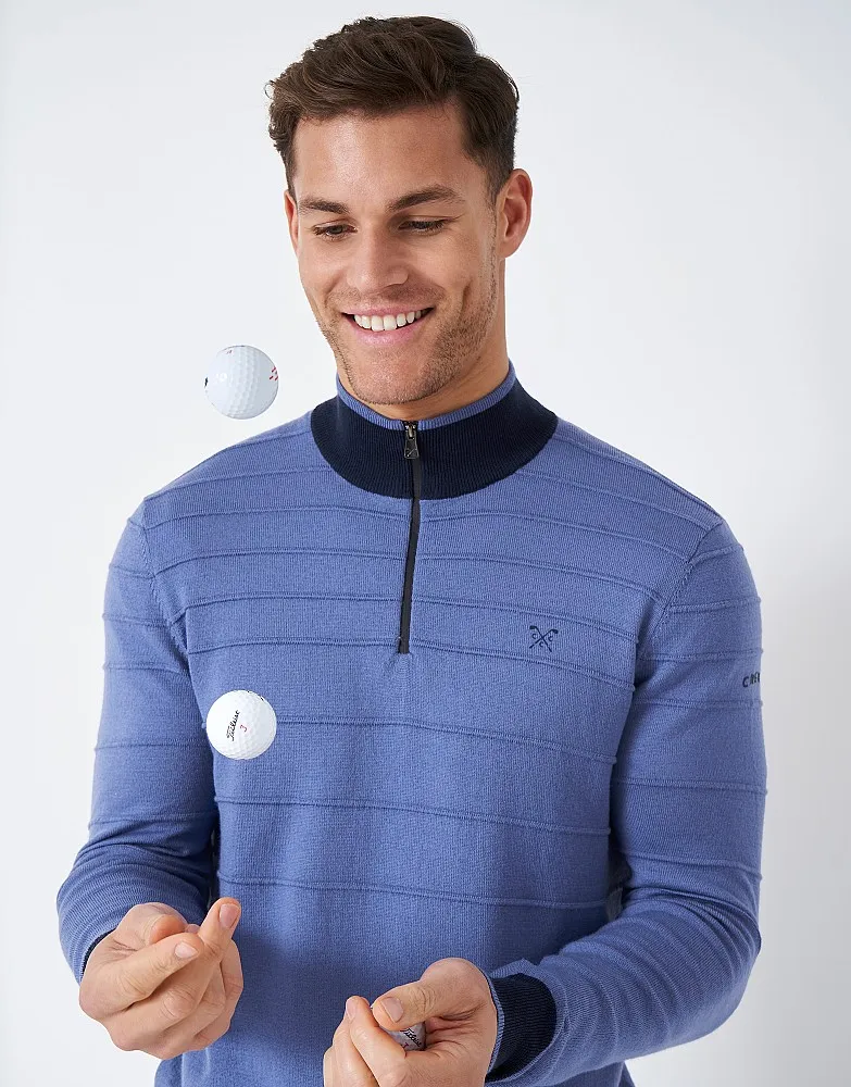 Men's Thurlestone Golf Half Zip Jumper from Crew Clothing Company