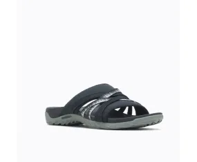 Merrell Womens Terran 3 Cushion Slide Sandal- Black