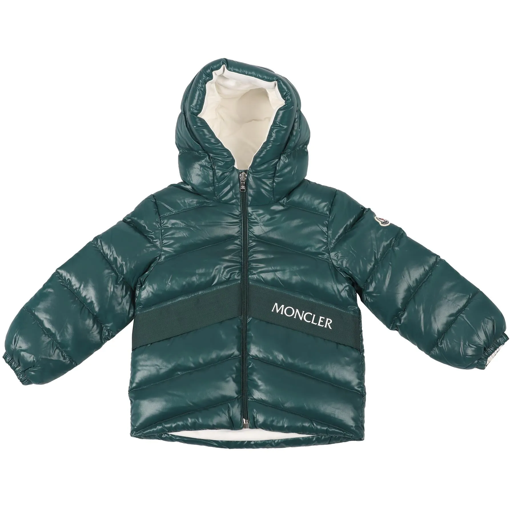 MONCLER GREEN KIDS GIRLS PADDED JACKET 3 YEARS