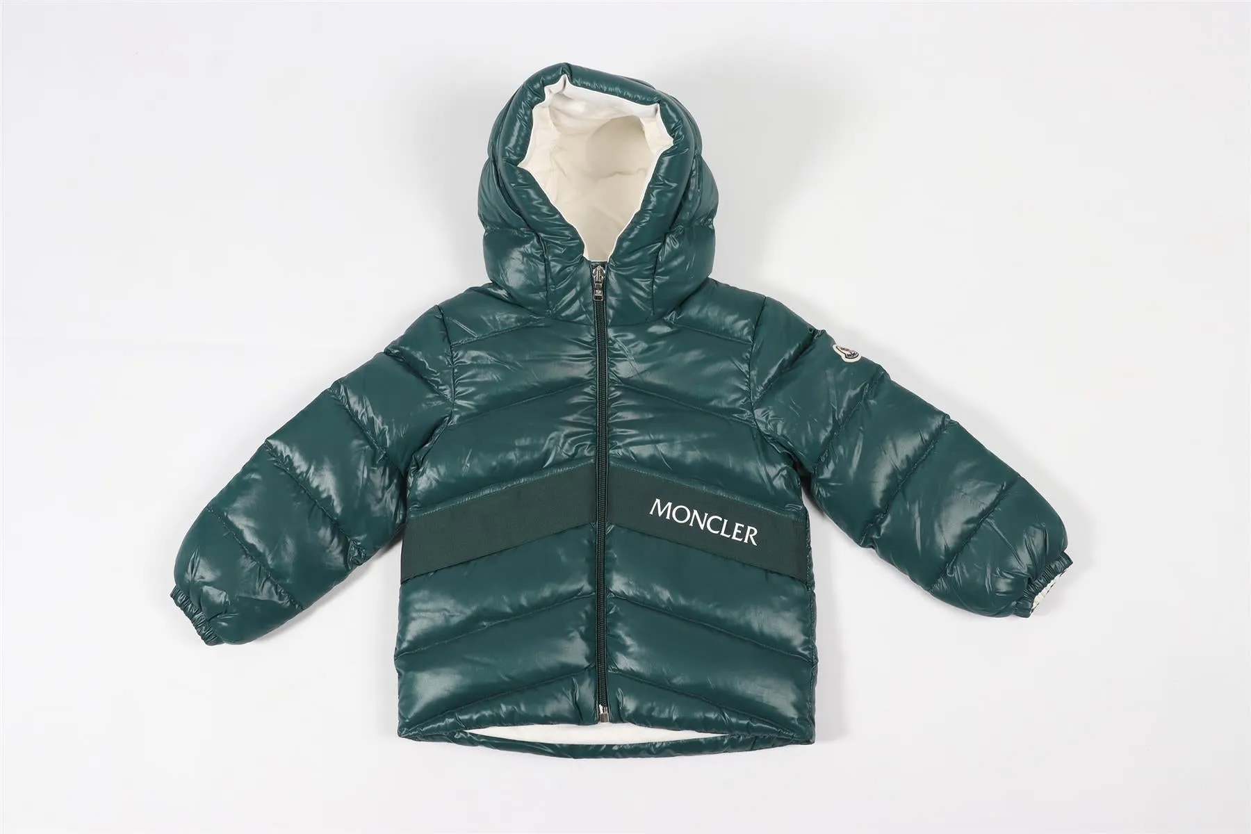 MONCLER GREEN KIDS GIRLS PADDED JACKET 3 YEARS