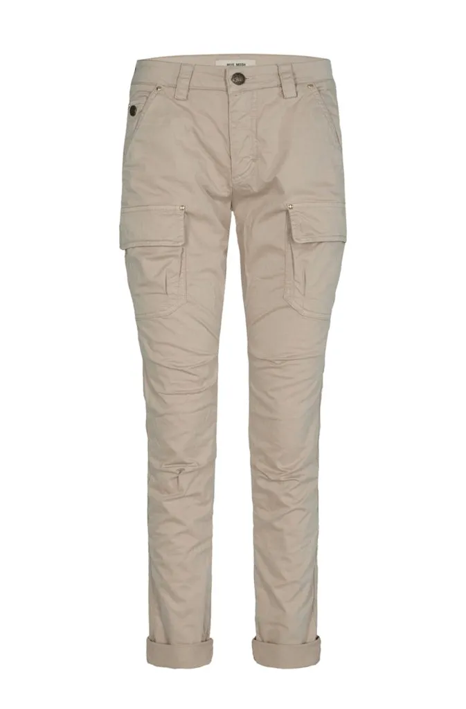 MOS MOSH - Cheryl Cargo Reunion Pant in Light Taupe