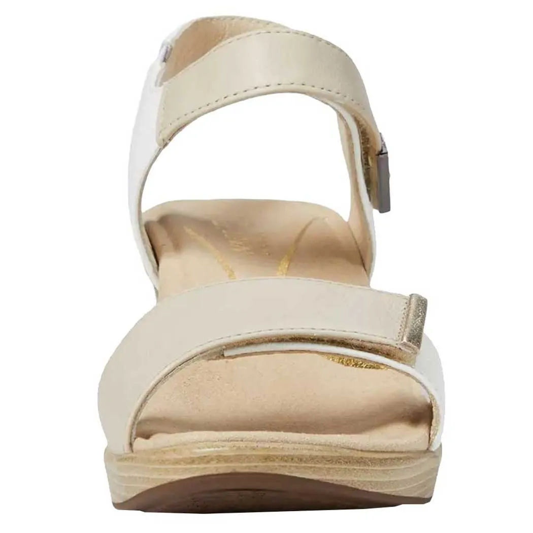 Naot Intact Heeled Sandal Soft Ivory/ Soft White/ Radiant Gold (Women's)