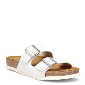 Naot Womens Santa Barbara Two Strap Sandal- White Leather