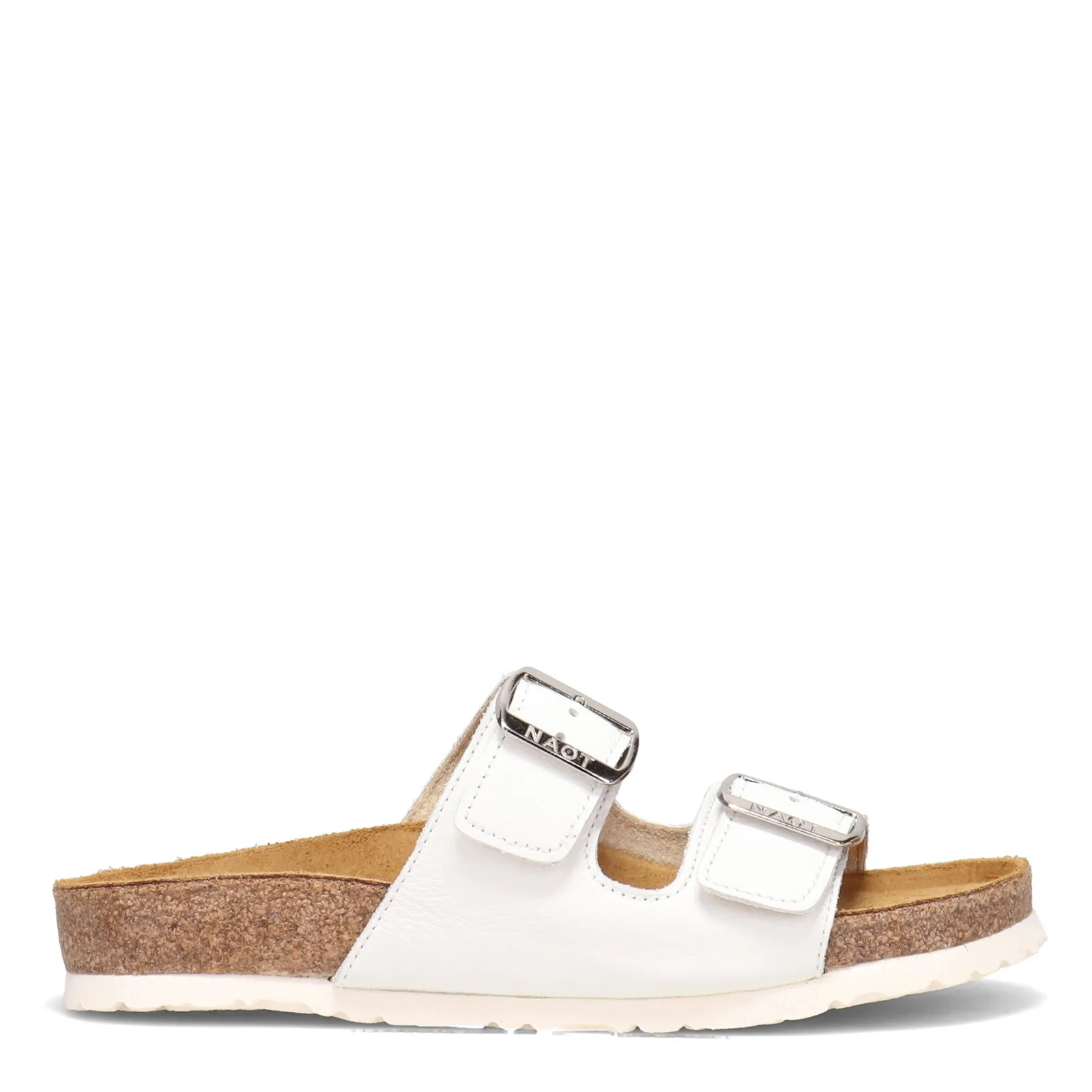 Naot Womens Santa Barbara Two Strap Sandal- White Leather