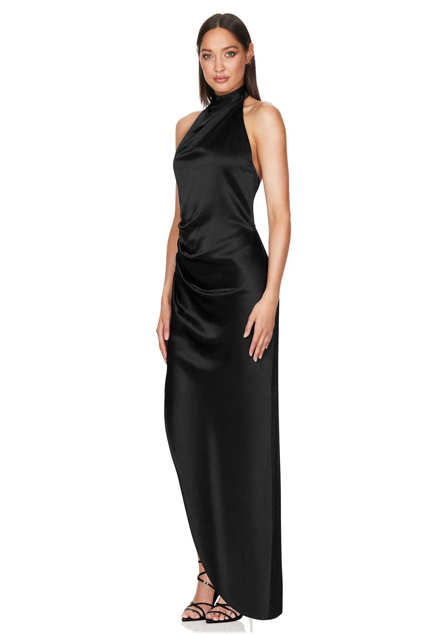 NOOKIE Amelia Halter Gown (Black) - RRP $299