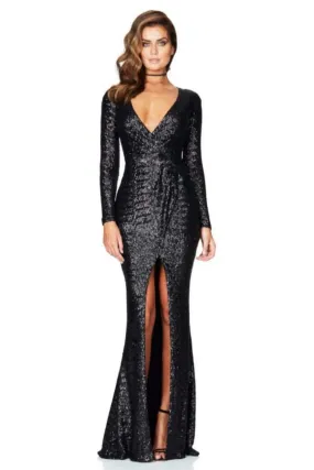 NOOKIE Cannes Gown (Black)- RRP $469