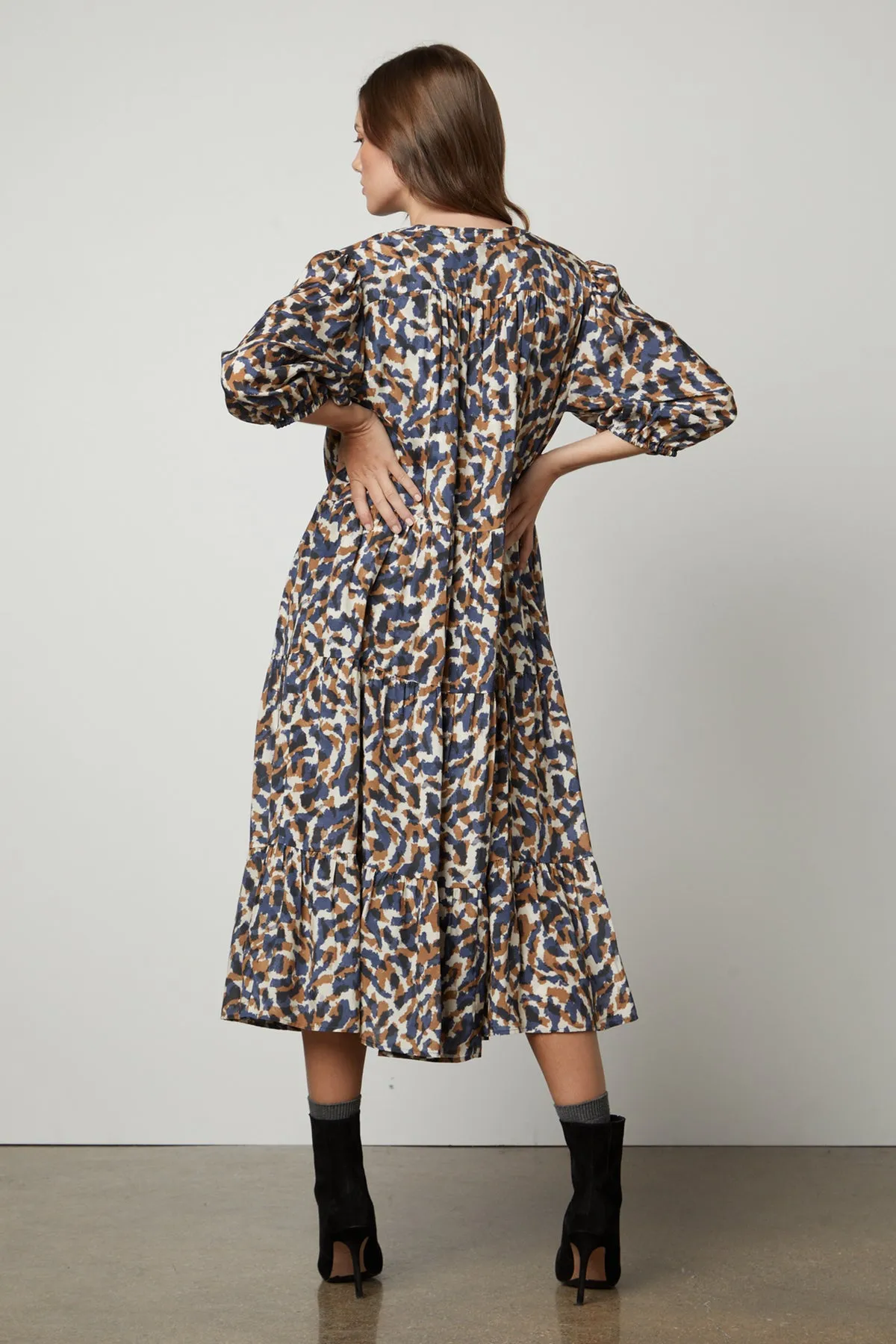 OTTILIE PRINTED BOHO DRESS