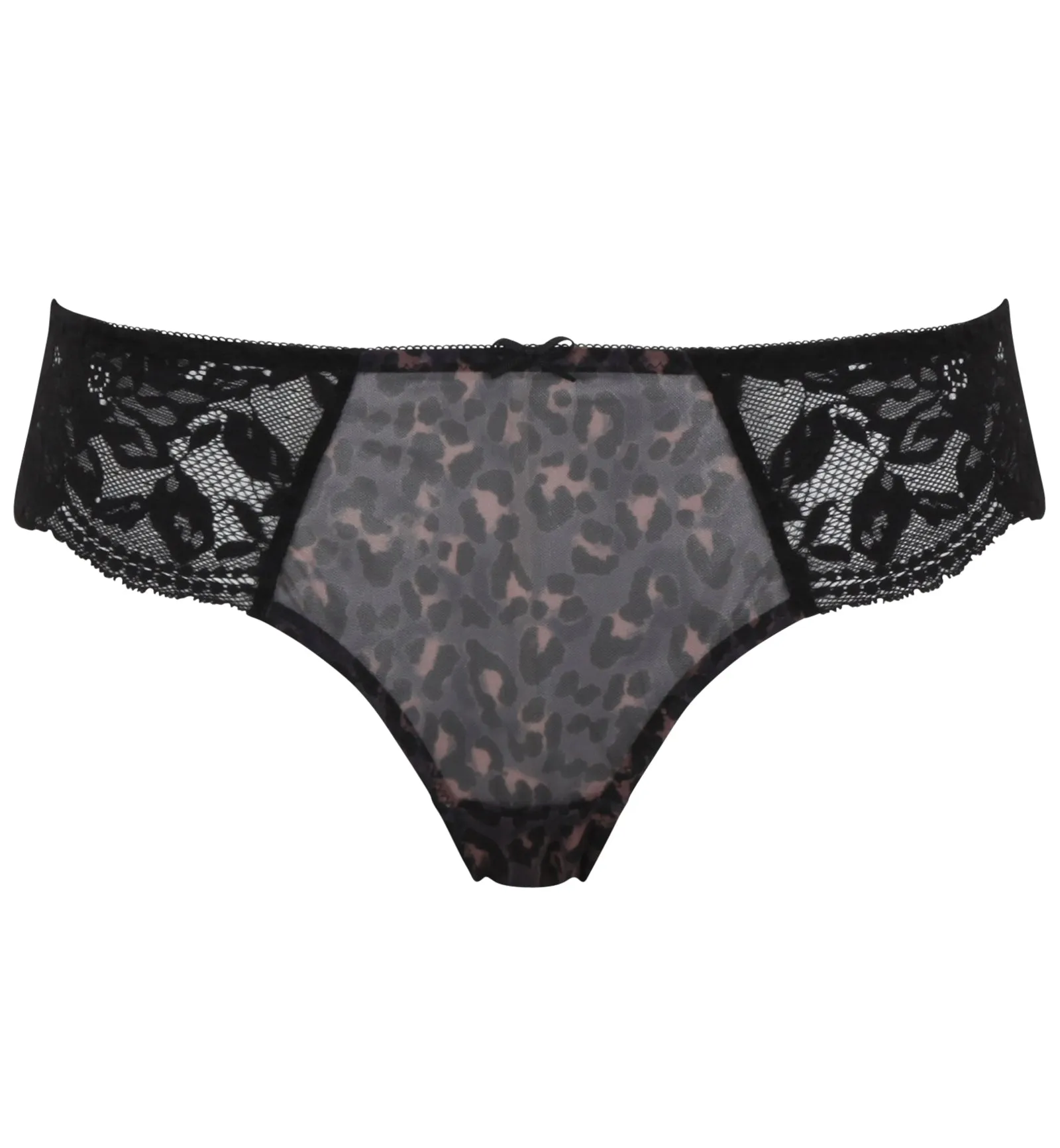 Panache Nina Brazilian Panty Brief (10942) - Black Leopard