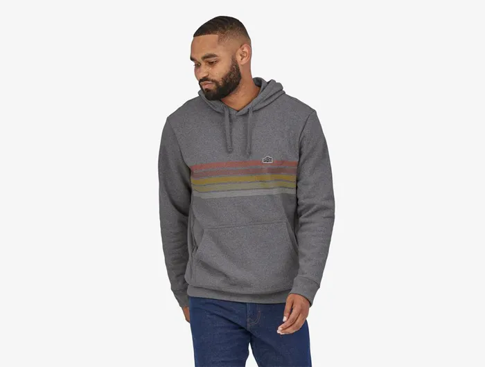 Patagonia Men's Line Logo Ridge Stripe Uprisal Hoody