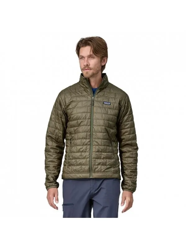 Patagonia Mens Nano Puff Jacket :   Sage Khaki