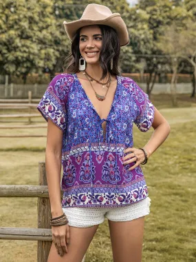 Purple Phase Boho Top