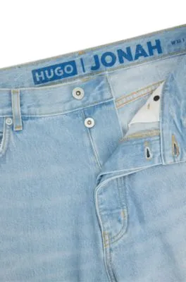 Regular-fit jeans in pure-cotton denim