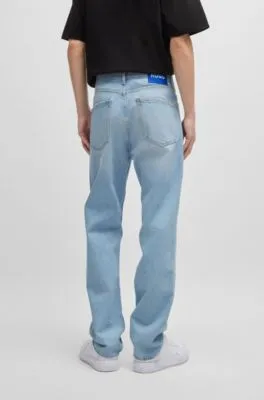 Regular-fit jeans in pure-cotton denim