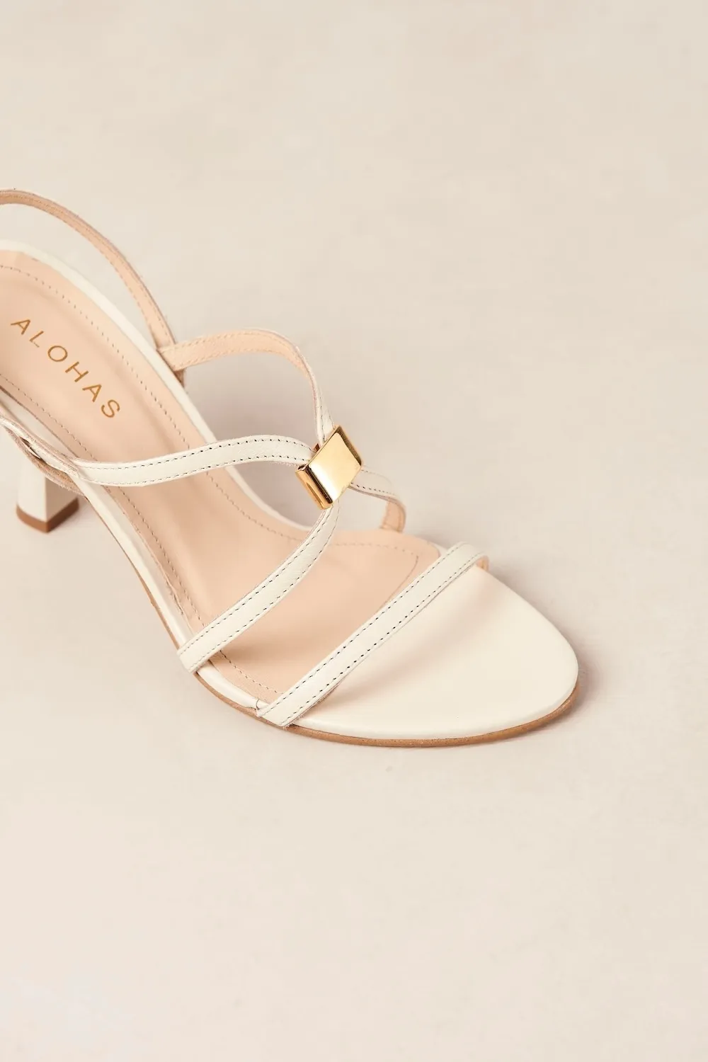 Sandy Cream Leather Sandal