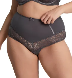 Sculptresse by Panache Estel Matching Highwaist Brief (9684) - Kitten Grey