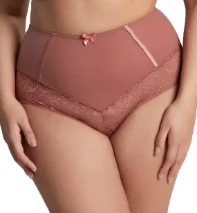 Sculptresse by Panache Estel Matching Highwaist Brief (9684) - Rose Gold