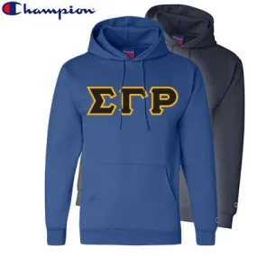 Sigma Gamma Rho Champion Powerblend Hoodie, 2-Pack Bundle Deal - Champion S700 - TWILL