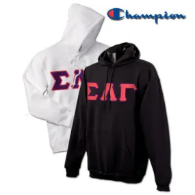 Sigma Lambda Gamma Champion Powerblend Hoodie, 2-Pack Bundle Deal - Champion S700 - TWILL