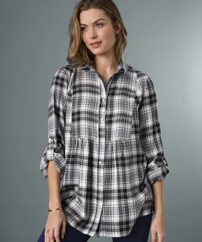 Skin Soft Check Blouse