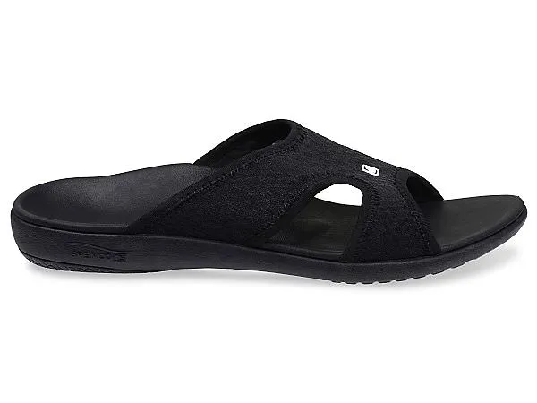 Spenco Mens Breeze Slide Sandal- Black