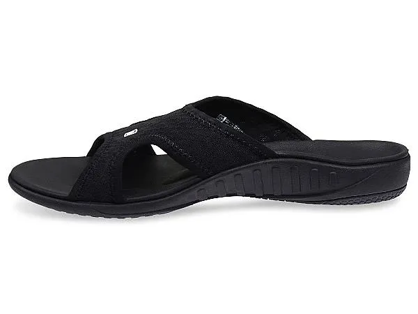 Spenco Mens Breeze Slide Sandal- Black