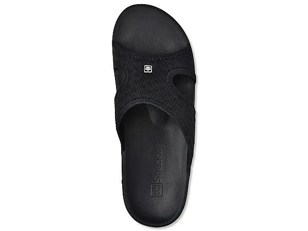 Spenco Mens Breeze Slide Sandal- Black