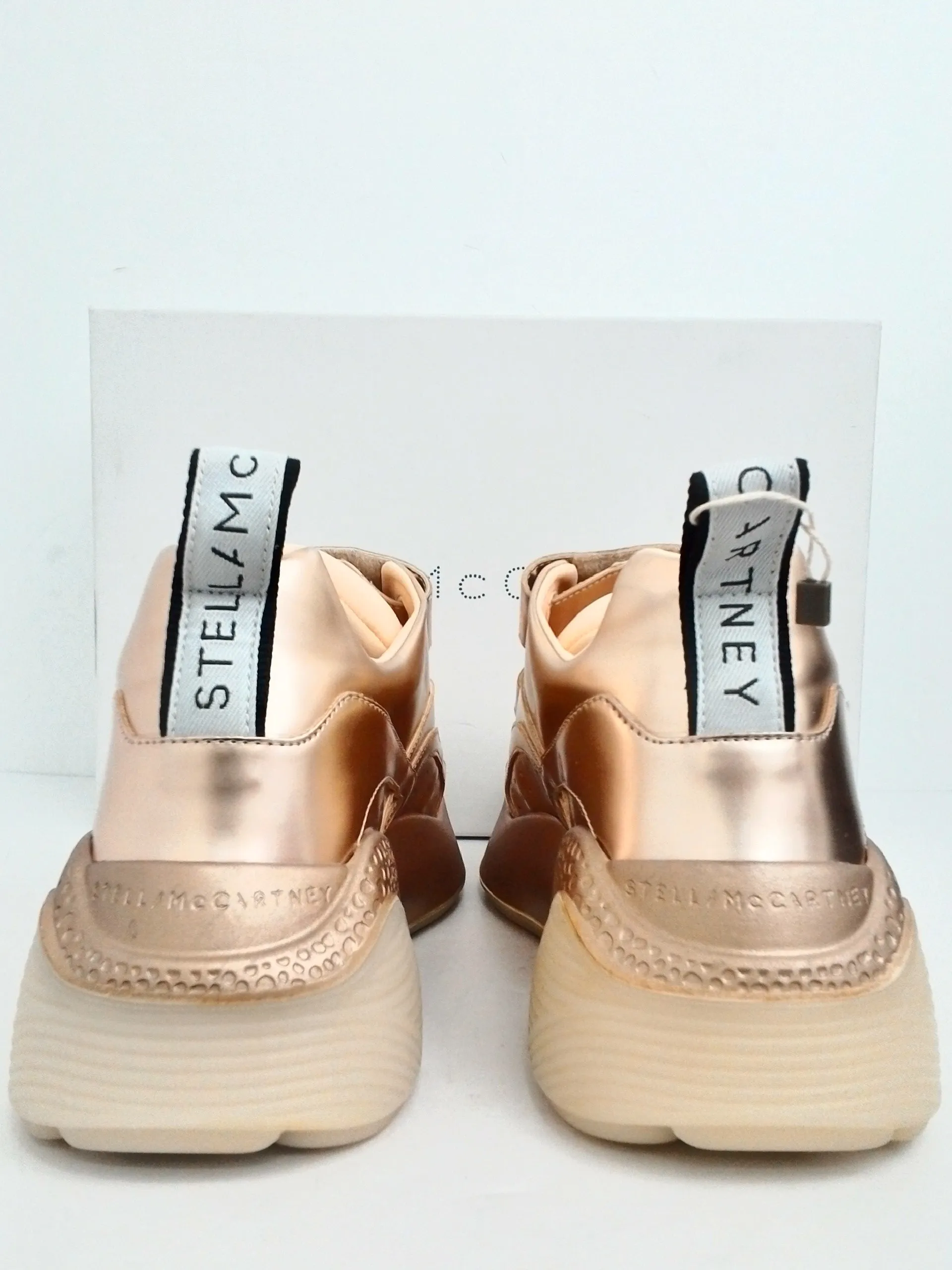 Stella McCartey Women's Rose Gold Sneaker Size 41