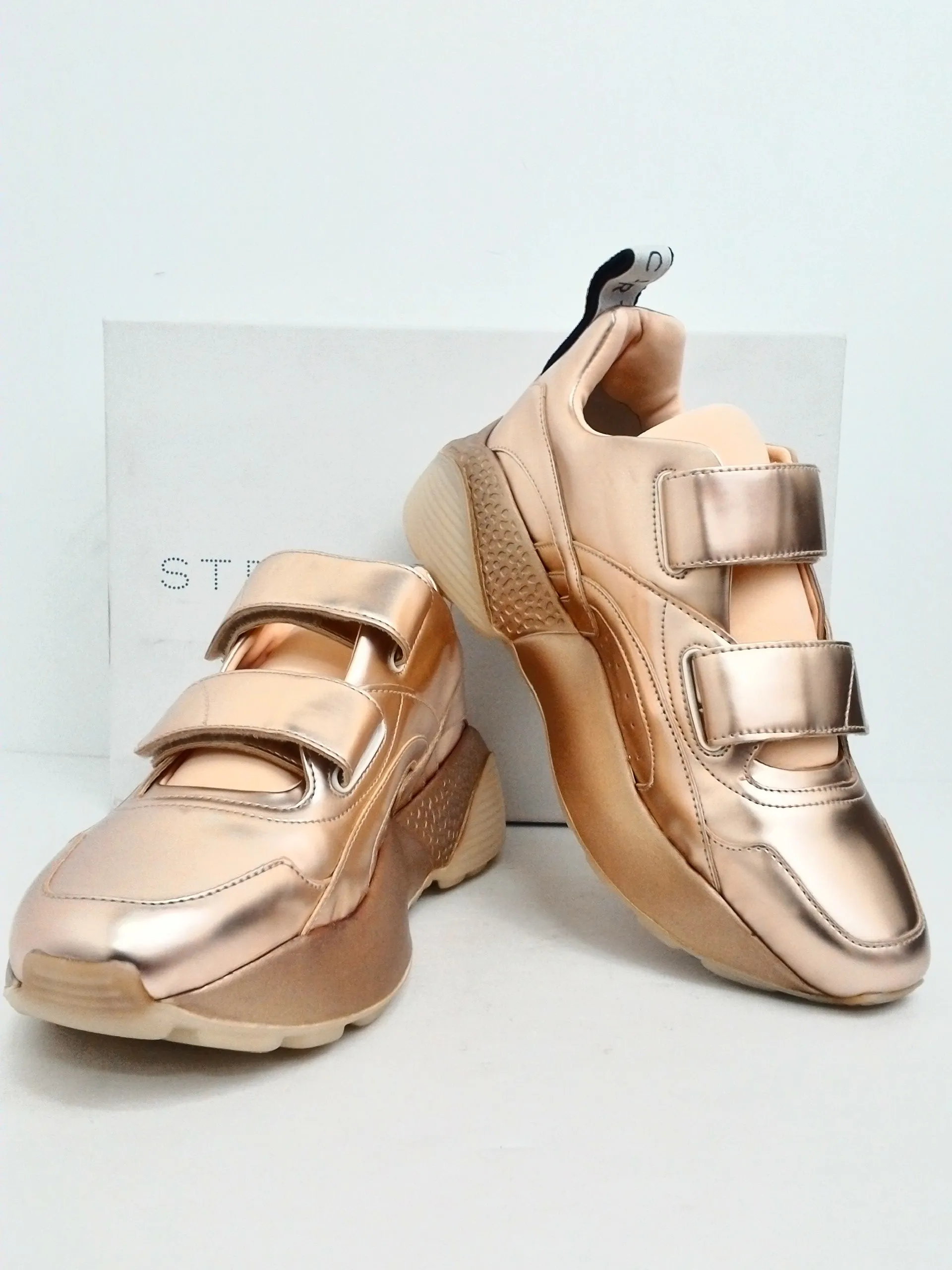 Stella McCartey Women's Rose Gold Sneaker Size 41