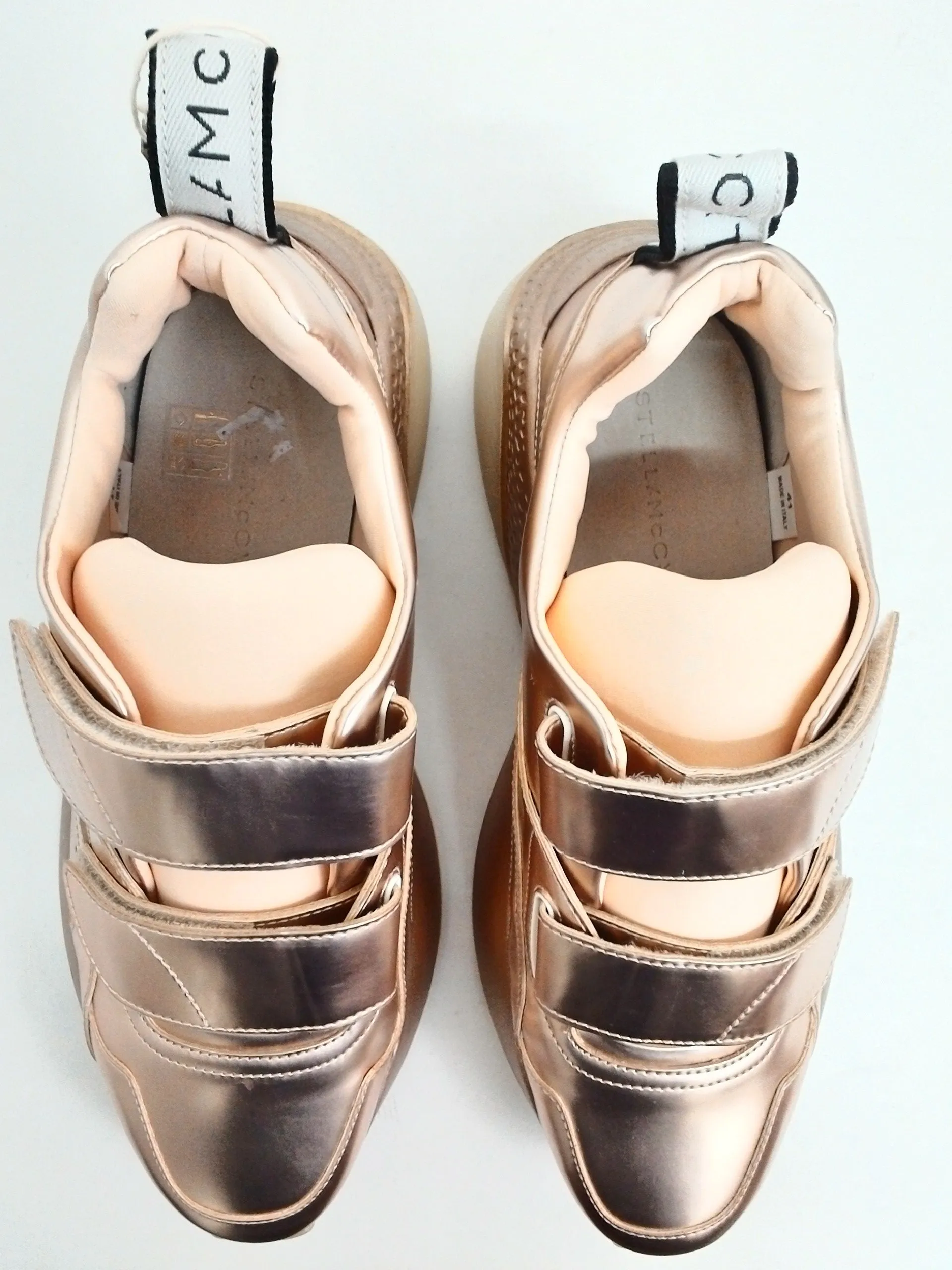 Stella McCartey Women's Rose Gold Sneaker Size 41