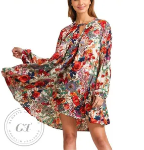 Summer Floral Boho Dress