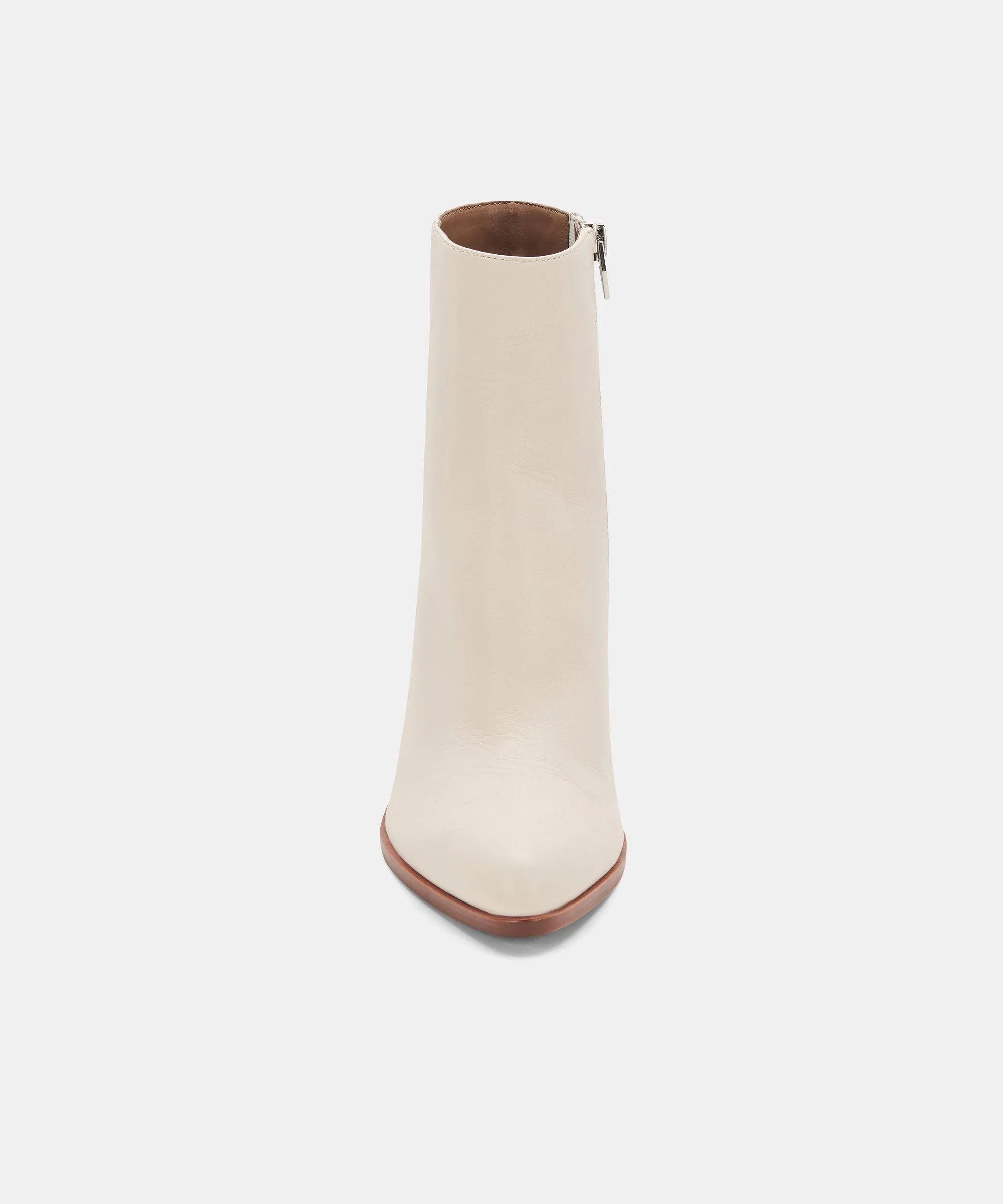 TERRIE BOOTIES IVORY LEATHER - re:vita