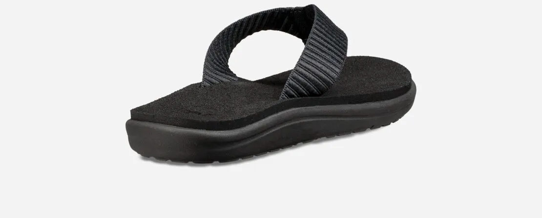 Teva Womens Voya Flip Flop Sandal- Bar Street Black