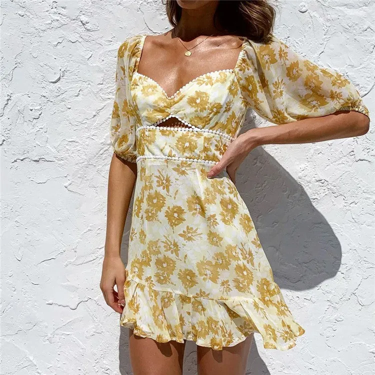 VINNY FLORAL CHIFFON DRESS